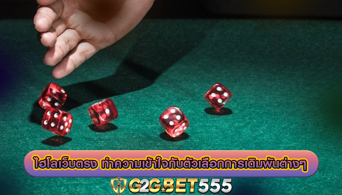 ไฮโลเว็บตรง ทำความเข้าใจกับตัวเลือกการเดิมพันต่างๆ