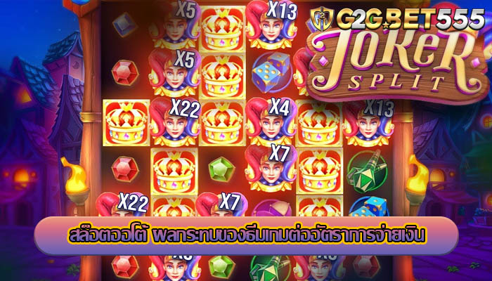 สล็อตออโต้ ผลกระทบของธีมเกมต่ออัตราการจ่ายเงิน